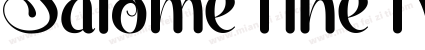 Salome Fine Regular字体转换
